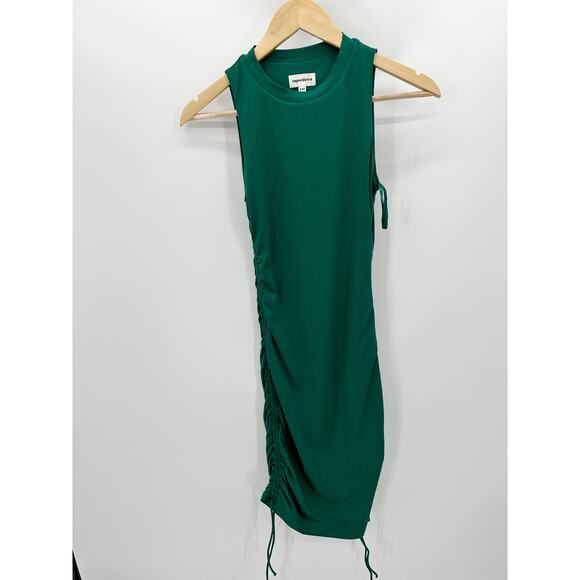 Superdown Dress Women XXS Green Cory Ruched Side Sleeveless Mini Revolve - Picture 1 of 10